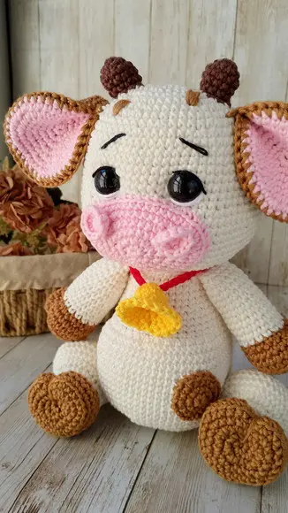 Vaquinha Amigurumi Crochê