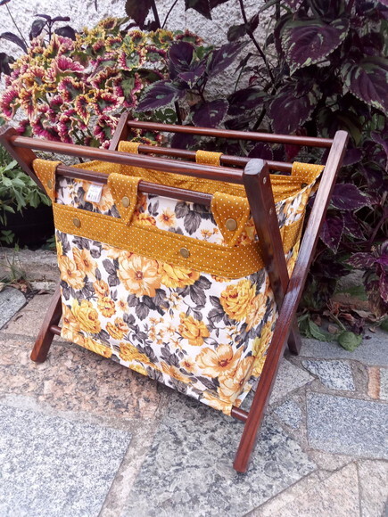 #BOLSA TRICÔ E CROCHÊ OU REVISTEIRO com bolsos externos