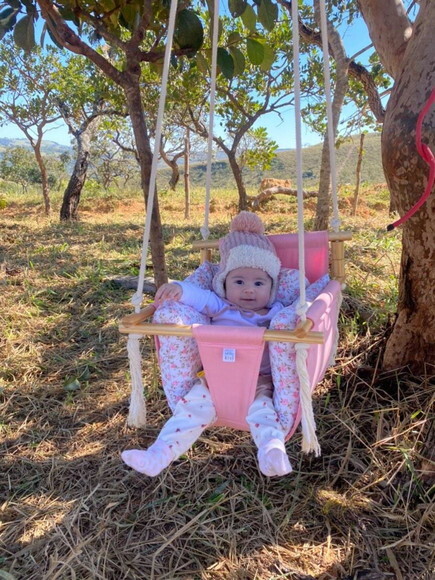 Balanço com Almofadas para Bebê Tecido Impermeável