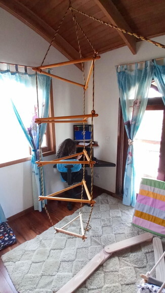 Balanço Suspenso Triângulo 5 Degraus