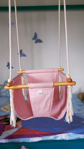 Kit Balanços Infantil em Tecido/madeiracom Almofadas Extras