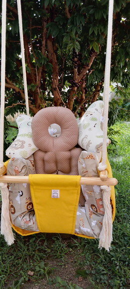 Balanço Bebe Infantil + Almofada Pescoço + Proteor Anjo