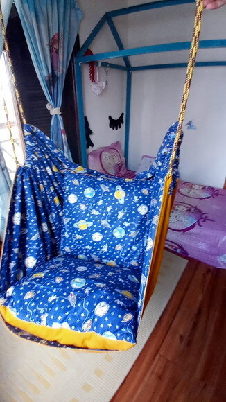 Balanço Cadeira/ Poltrona em Tecido com Almofadas