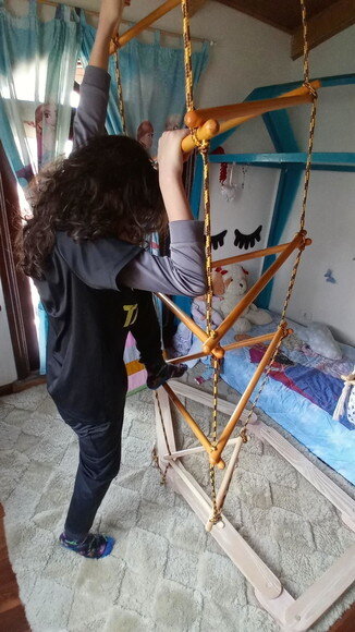 Balanço Suspenso Triângulo 5 Degraus