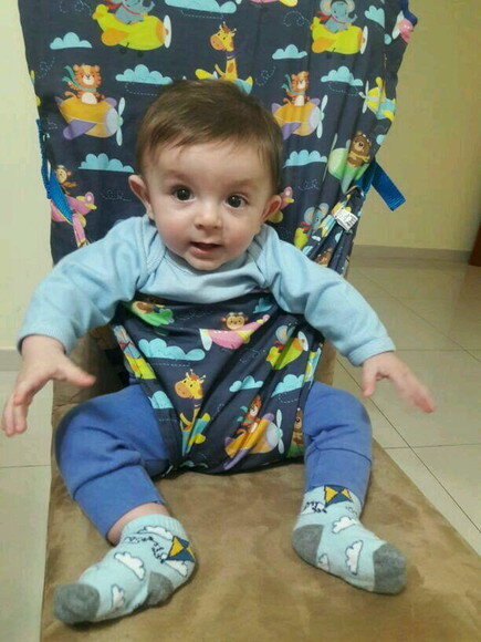 KIT BALANÇO INFANTIL EM TECIDO E MADEIRA + CADEIRA-SONINHO