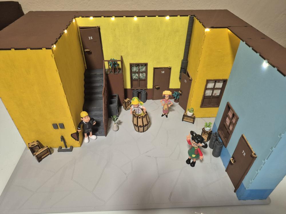 Vila do Chaves Brinquedo com iluminação