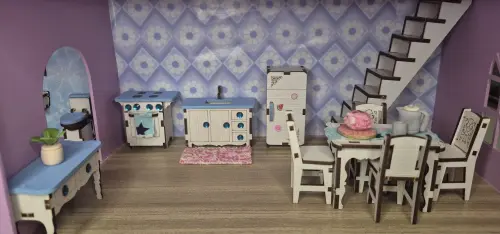 Casa casinha de boneca tema Frozen  com iluminação