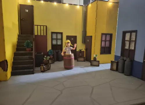 Vila do Chaves Brinquedo com iluminação