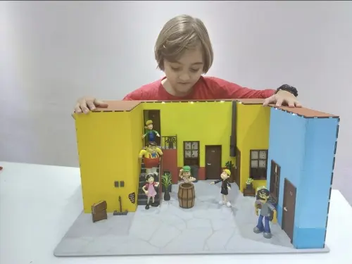 Vila do Chaves Brinquedo com iluminação