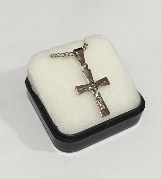 Colar Cruz de Inox