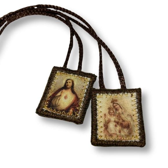 Kit 50 Escapulários de Nossa Senhora do Carmo P - Revenda