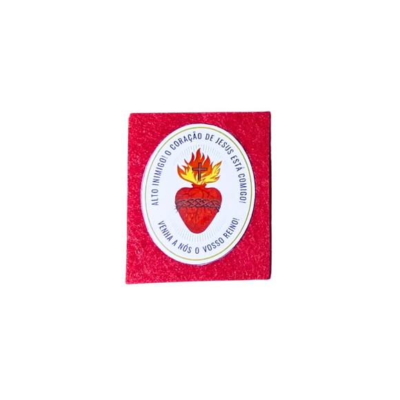 Kit com 5 Unidades- Escudo do Sagrado Coração - Frete Grátis