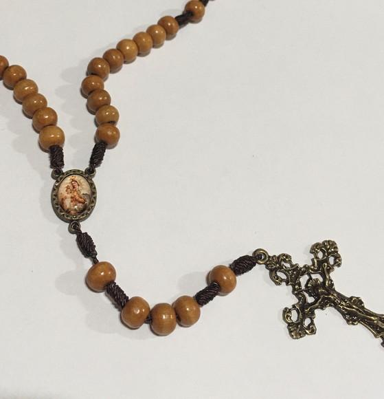 Kit Escapulário + Terço de Nossa Senhora do Carmo