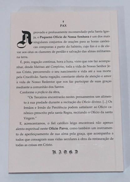 Ofício Parvo + Escapulário Marrom