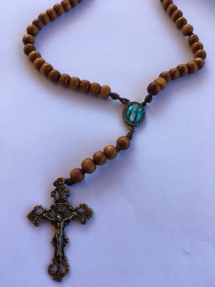 Terço de Madeira Nossa Senhora das Graças