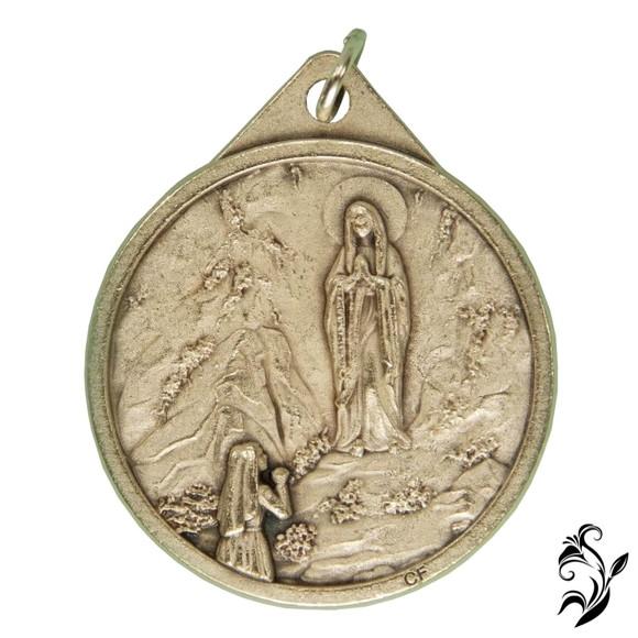 Medalha Italiana Nossa Senhora De Lourdes Grande