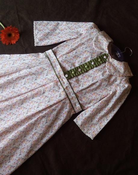 Vestidinho infantil Floral com Pregas
