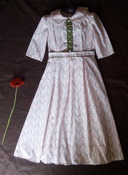 Vestidinho infantil Floral com Pregas