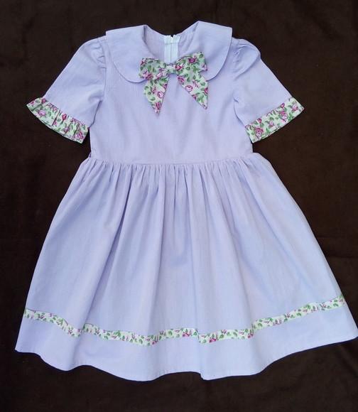 Vestido Bonequinha de Pano Lilás