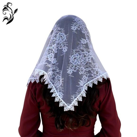 Véu De Renda Branco Para Missa
