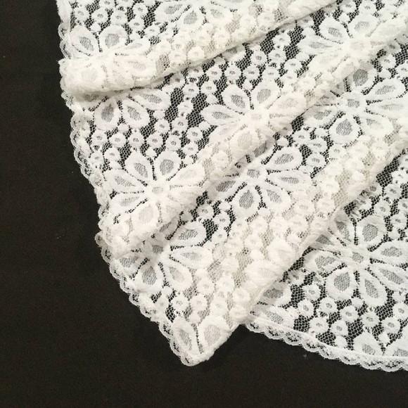 Véu de renda branco para missa - Tamanho M