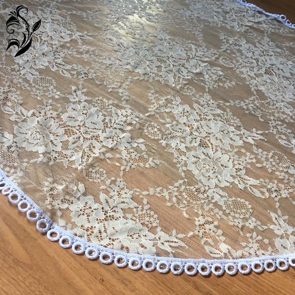 Véu de Renda Branco para Missa - Tamanho m