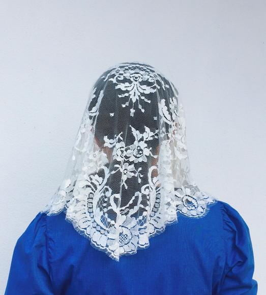 Véu de Renda Francesa de Calais