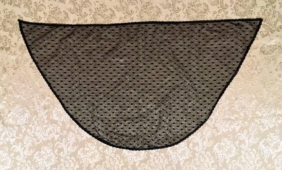 Véu de renda preto para missa - Tamanho M