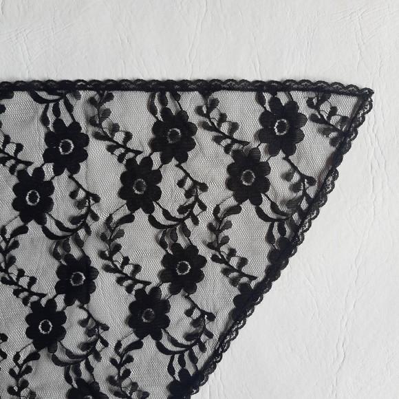 Véu De Renda Preto Para Missa - Tamanho P