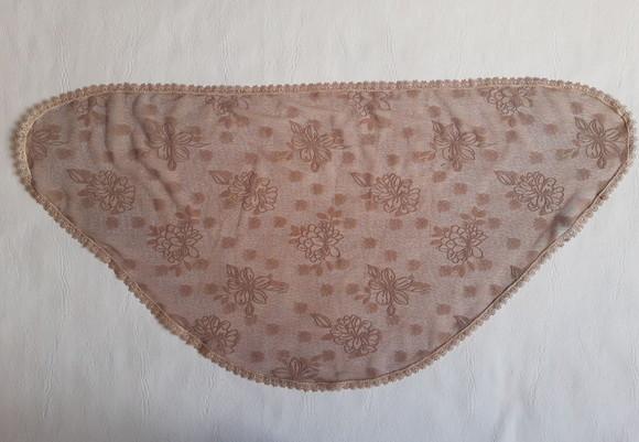 Véu Modelo Mantilha de Renda Bege