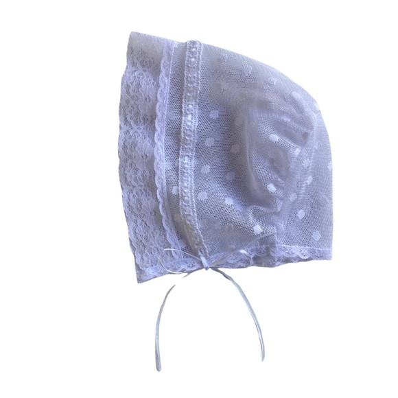 Véu Touca de Bebê Branco para Missa