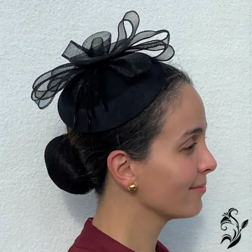 Casquete Preto Flores
