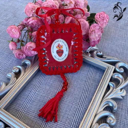 Detém-te! Escudo do Sagrado Coração de Jesus de Porta /carro