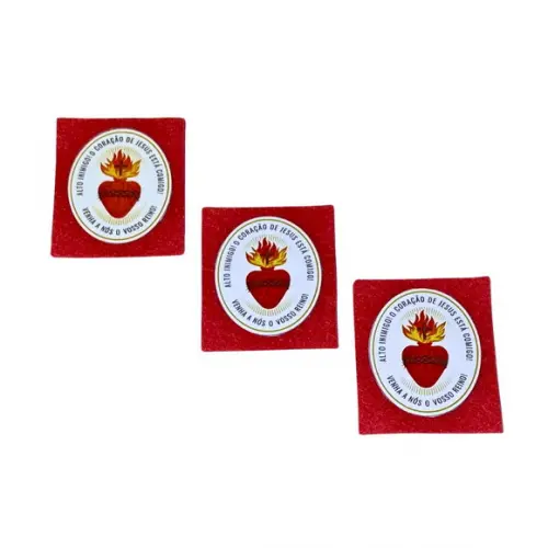 Kit com 3 Unidades- Escudo do Sagrado Coração - Frete Grátis
