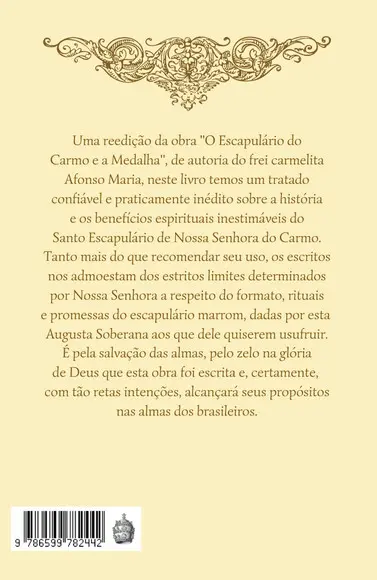 Ofício Parvo + Escapulário + Livro O Tratado Do Escapulário