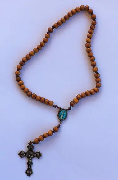 Terço de Madeira Nossa Senhora das Graças