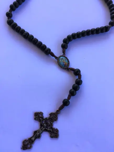 Terço de Madeira Nossa Senhora do Perpétuo Socorro