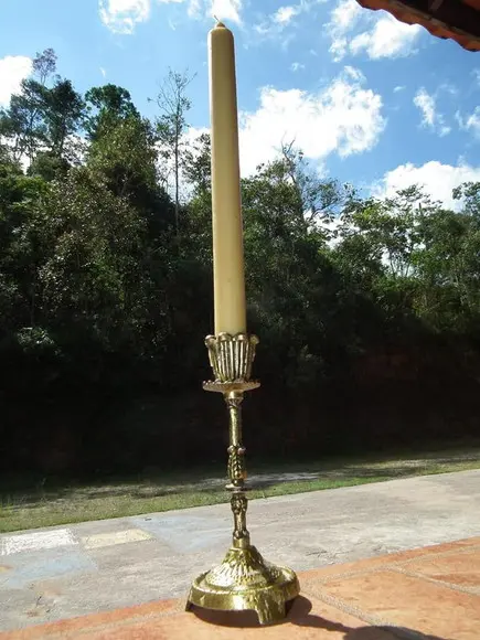 Vela Litúrgica - 30cm - Marca Subiaco - 100% Cera de Abelha