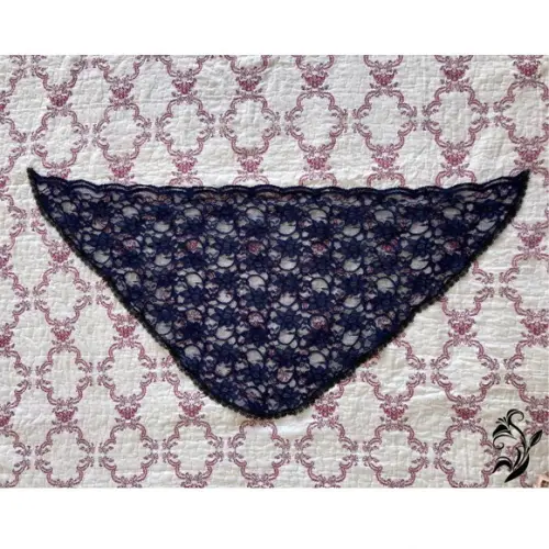 Véu de Renda Azul para Missa