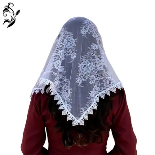 Véu De Renda Branco Para Missa