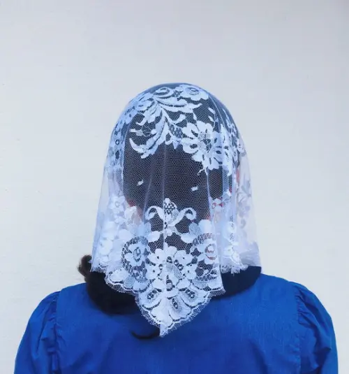 Véu de Renda Francesa de Calais