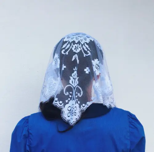 Véu de Renda Francesa de Calais