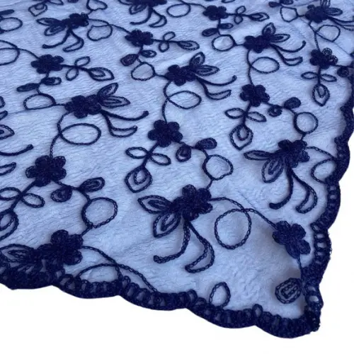 Véu de Renda Mantilha Azul