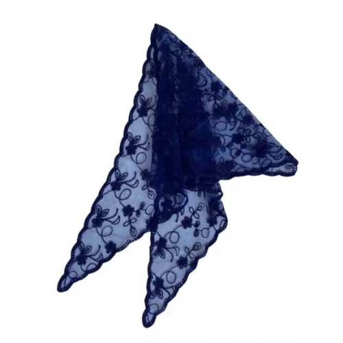 Véu de Renda Mantilha Azul