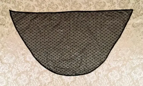 Véu de renda preto para missa - Tamanho M