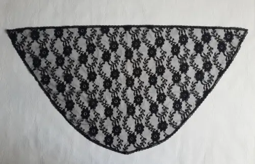 Véu De Renda Preto Para Missa - Tamanho P