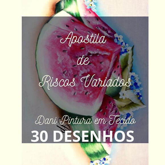 Apostila de Riscos Variados para Pintura 30 Desenhos