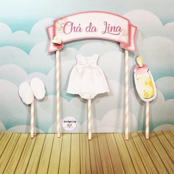 Arquivo de Corte Chá Bebe Menina pdf