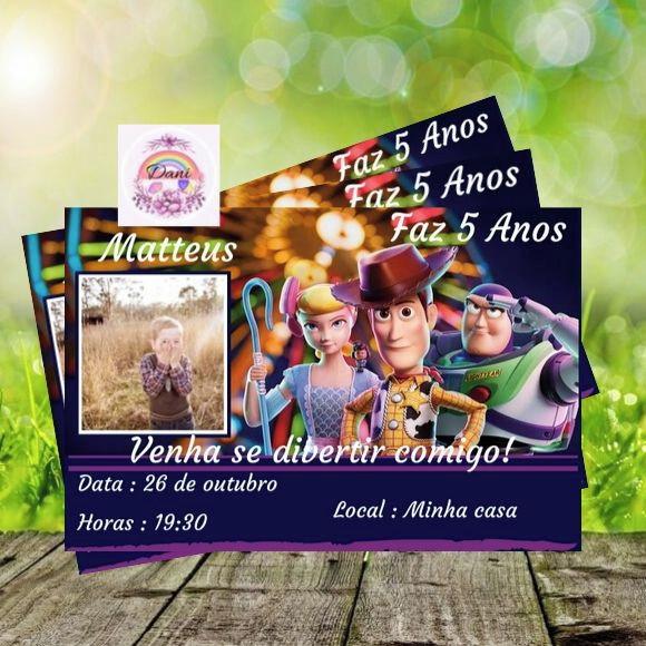 Convite Digital Toy Story 4