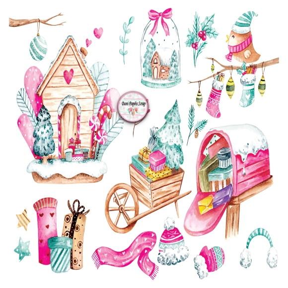 Kit Digital Christmas winter Snow